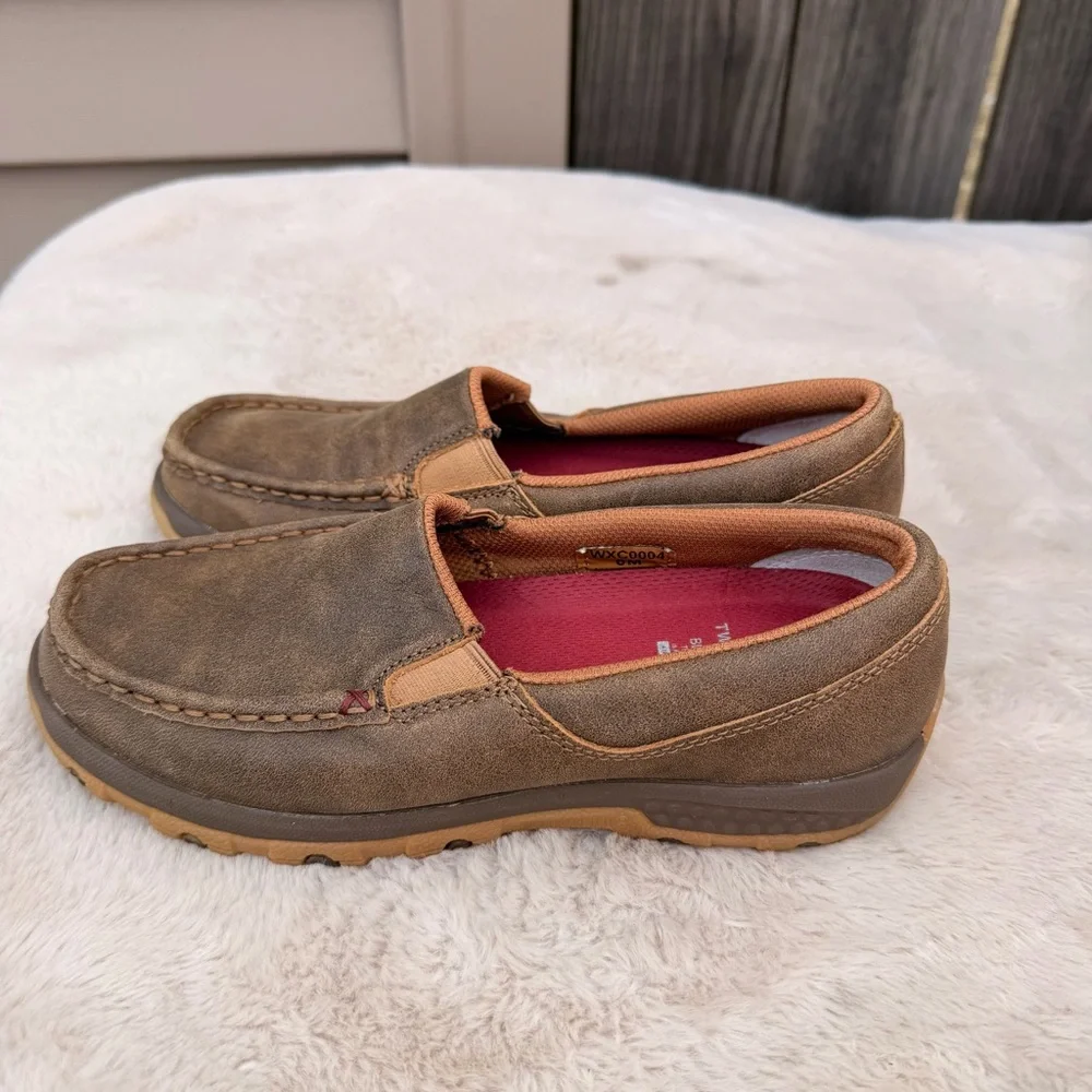 Twisted X Slip-On Driving Mocs Size 6